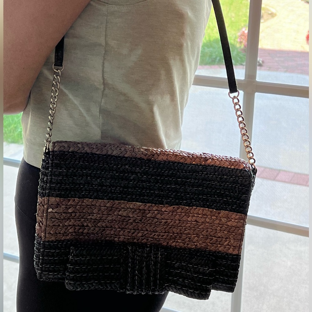 Kate Spade Raffia Bow Shoulder Bag